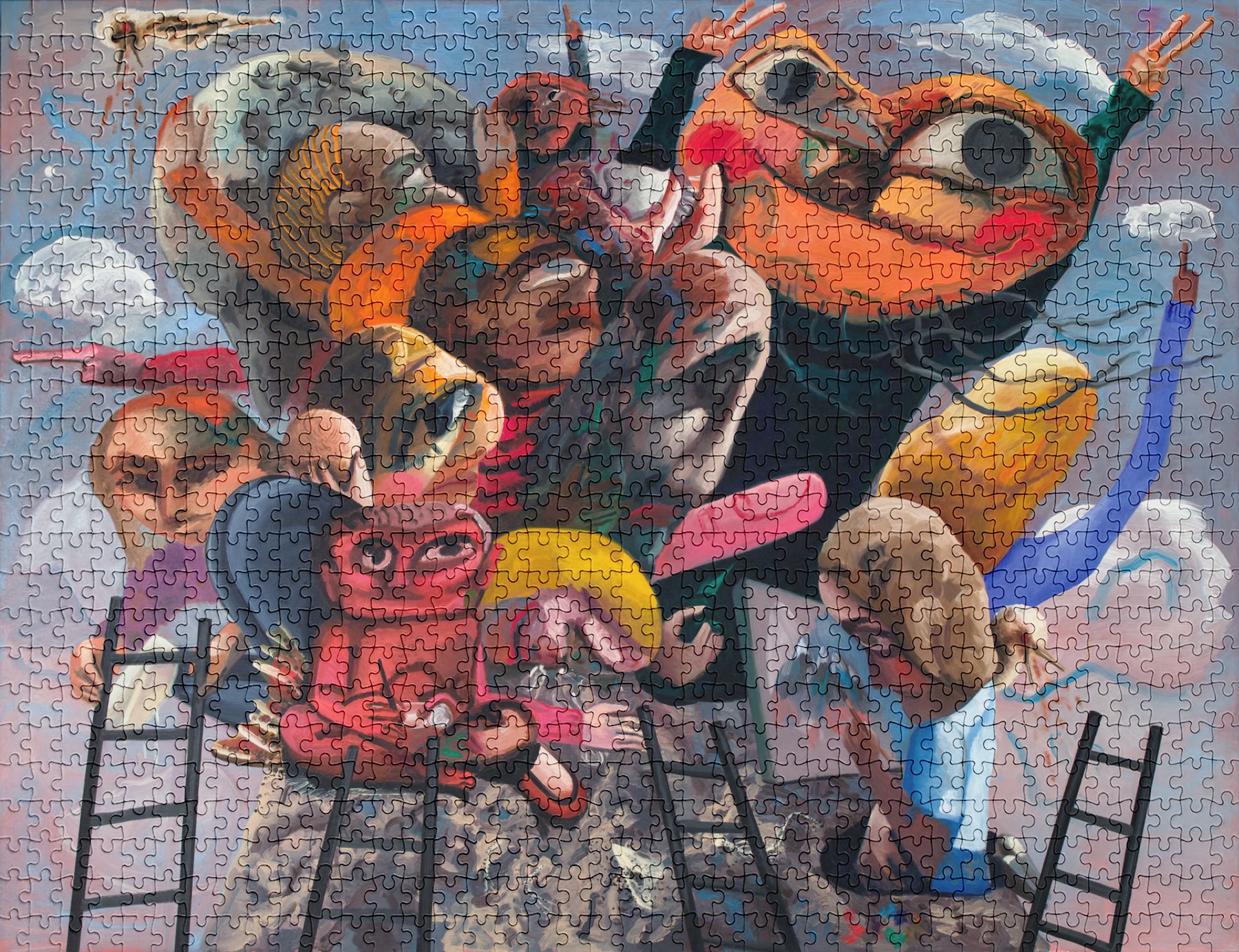 Mountain Group Jigsaw Puzzle & Pouch Dana Schutz | Buy Art Online